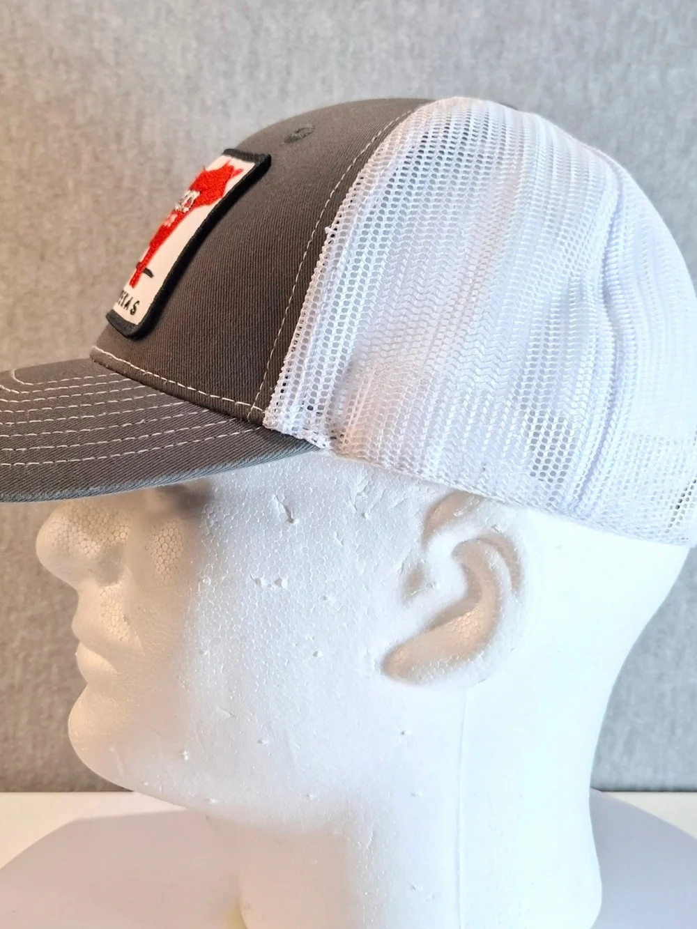 Terry Black's Barbecue Austin Texas Patch Trucker Hat - Gray & White